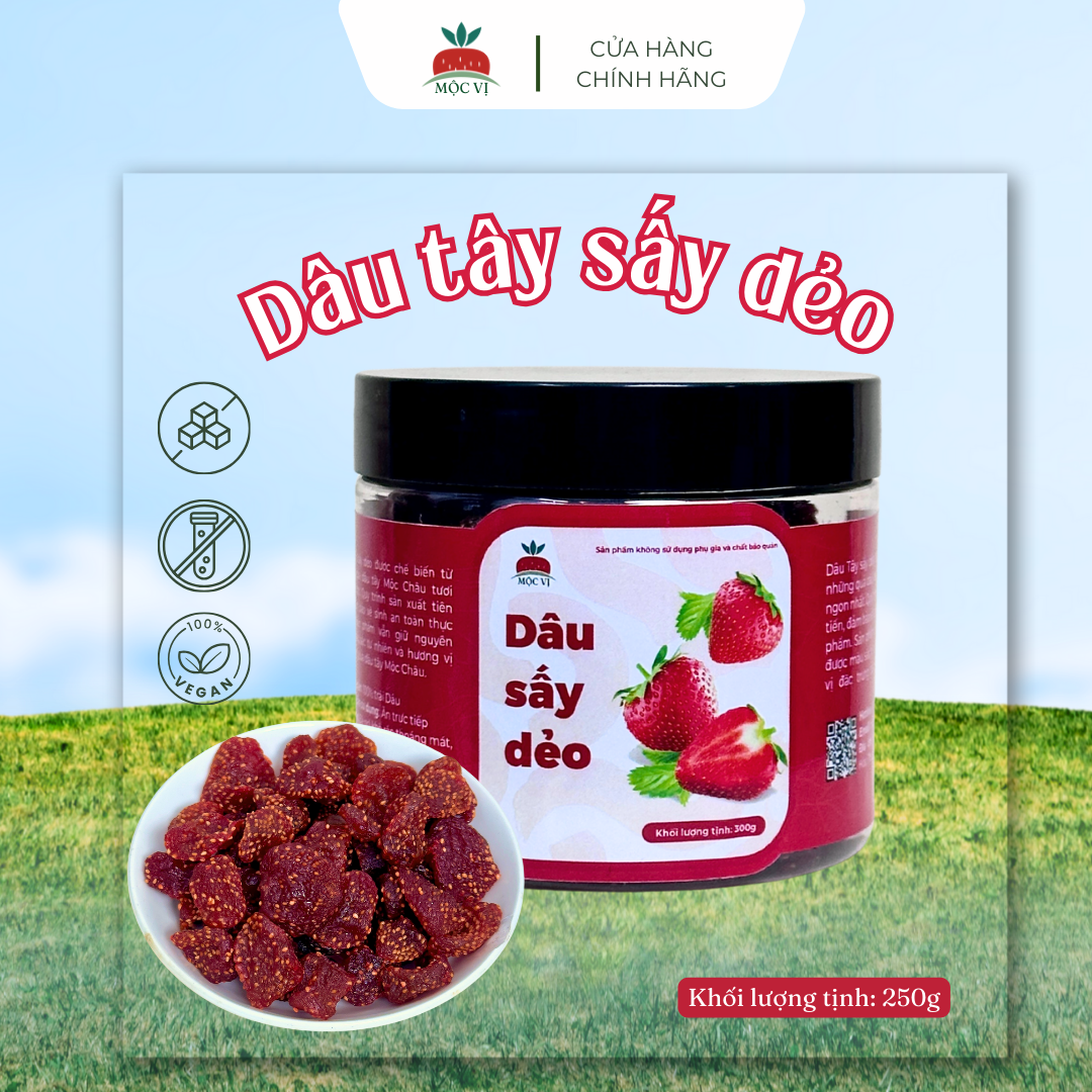 Hộp dâu sấy dẻo 250g